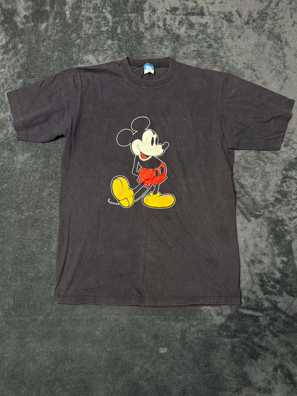 Disney Mickey Mouse Graphic T-Shirt Large Black Vintage